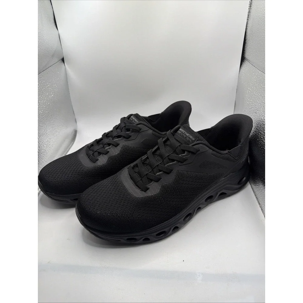 Skechers hands-free swift Fit men's Slip On Black No Bending Shoe. Size 10.5 New